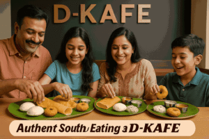 A Family Enjoying South Indian food in Nagpur 
